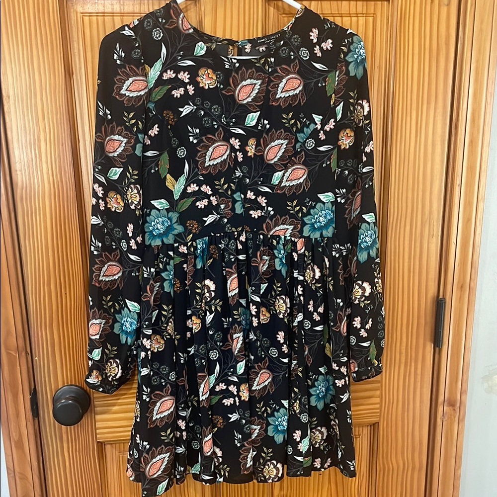 Romeo & Juliet Couture Black Floral Kids Dress